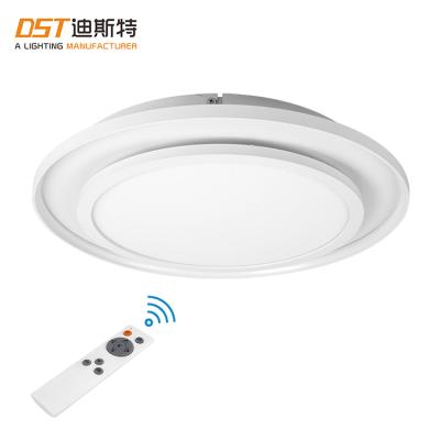 China Modern CCT Remote Control Adjustable Mood Lighting 50w Round Aluminum Ceiling Dimming RGB LED Panel Light for sale