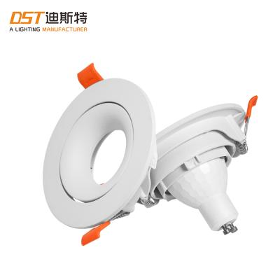 China Other Price Cheap Commercial Round Aluminum Recessed Mounted Ceiling MR16 GU10 Spotlight Housing for sale