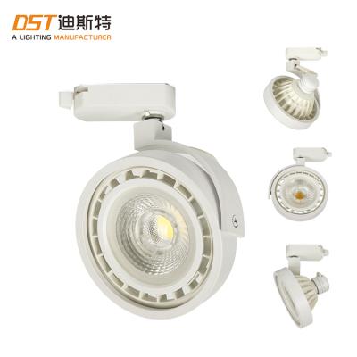 China Modern Adjustable Track Spotlight AR111 LED Aluminum Track Light 15-60 Degree DST Track Light for sale