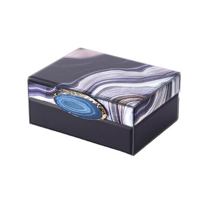 China Glass Jewelery Box Jewelery Box Jewelry Packaging Set Fashionable Storage Case Box for sale