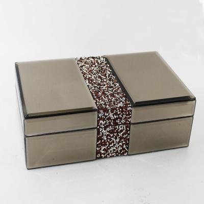 China Wholesale Custom Luxury Coin Decoration Gift Box Jewelry Box For Jewelry Crystal Glass Jewelry Box Packaging for sale