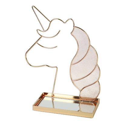 China Fashionable Design Unicorn Shape Hanging Jewelry Jewelry Display Rack Racks New for Household and Commecial for sale