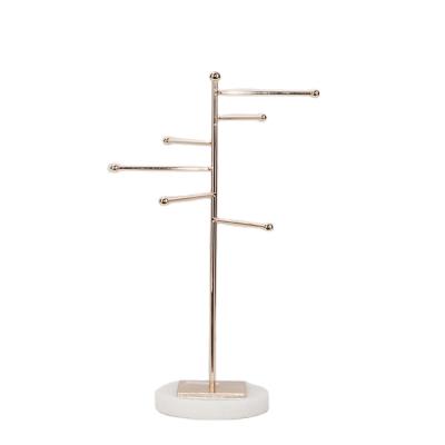 China Fashionable New Style Simple Gold Jewelry Racks Necklace Display Rack For Bedroom for sale