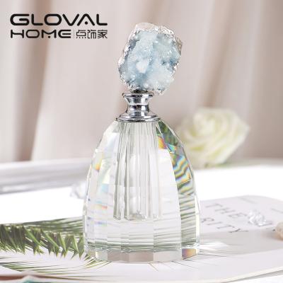 China Minimalist K9 Crystal Decoration Home Decoration Agate Perfume Bottle for sale