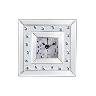 China Diamond Room Decoration Clock Imitate Decor-Encrusted Styles Digital Pendulum Desk Table Clocks for sale