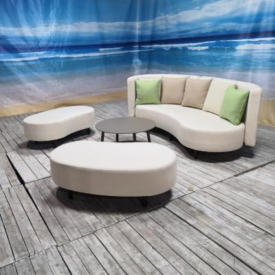 China Modern Special Shape Aluminum Garden Sofa Set for sale