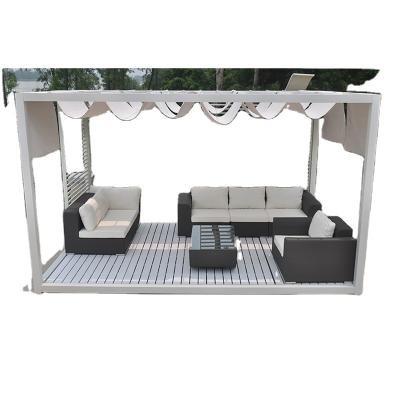 China Modern Premium Garden Sets Patio Sofa Sets Luxury Corner 4 Piece Garden Set for sale