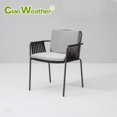 China Outdoor Table Furniture European Modern Minimalist Rattan Chair for sale