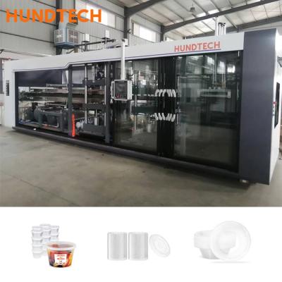 China Volle automatische Servoausdehnung HT800700 Nahrungsmittelbehälter Thermoforming-Maschinen-3KW zu verkaufen