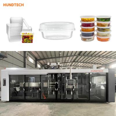 China Biodegradation 2mm Lunch Plastic Container Making Machine Pvc Thermoforming Machine for sale