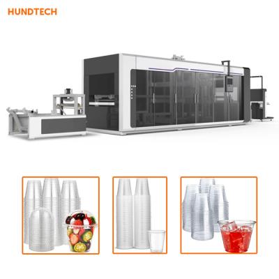 China PET 2mm Thickness Disposable Cup Making Machine Semi Automatic 120mm Depth for sale