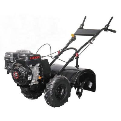 China Building Material Shops CE Euro V Tine behind tiller Gasoline engine Yard Garden Cultivator with Side blade Protection Cover and Front Bumper for sale