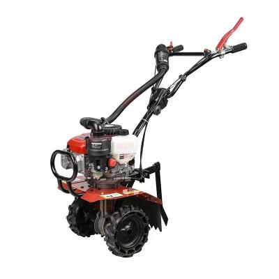 China Building Material Shops Multifunction Mini 4 Stroke 149CC Agricultural Farming Hand Push Front Tine Petrol Soil Tiller Cultivator Machine for sale