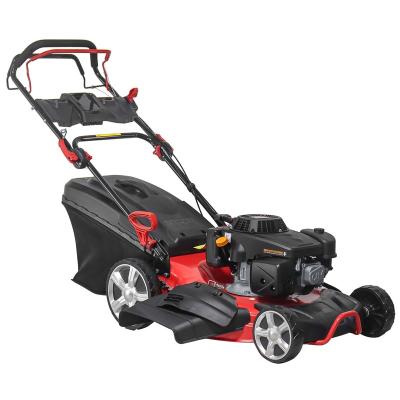 China 4-Stroke Fuel Economy Self Propelled 4 Stroke 224Cc Electric Start Gasoline Lawn Mowers With 21Inch Cutting Width for sale