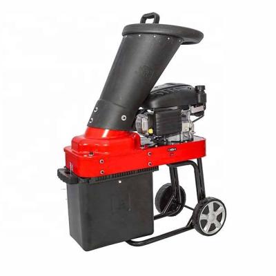 China Hotels High Efficiency 4 Stroke 139cc Gasoline Leaf Wood Chipper Shredder With Push Stick for sale