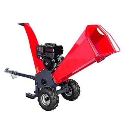 China Pull/ Electric JIESHI Multifunctional 4 Cycle 212CC Small Gasoline Mulcher Chipper Tree Wood Shredder for sale