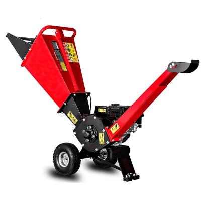 China Pull 4 Cycle 212CC Gas Direct Drive Manual Wood Chipper And Crusher for sale