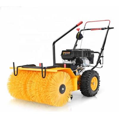 China Building Material Shops Multifunctional 4 Stroke 163CC Petrol Powered Road Snow Sweepers Machines With 85CM Working Width for sale