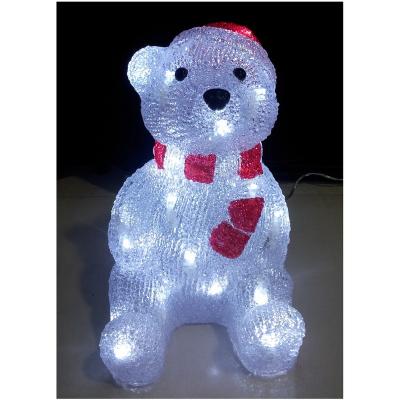 China Waterproof Outdoor Decoration Bear 30LED Solar Light Garden Yard Path Landscape Christmas Decoration Light for sale