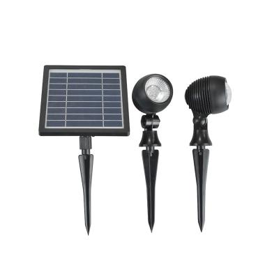 China Outdoor Residential Waterproof Solar Lights, 2*18 LED Solar Spot Light, Easy-to-install Solar Outdoor Wall Lamp for sale