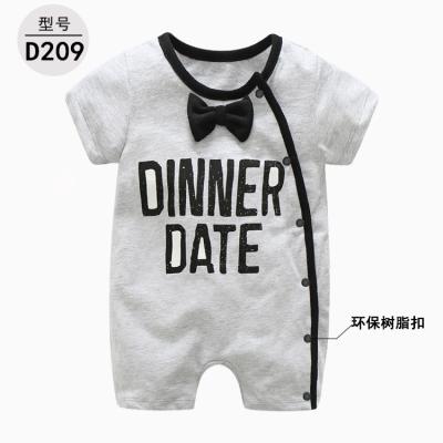 China Custom Organic Baby Onesie Factory Homewear 0-2 Years Baby Clothes Cotton Rompers Baby Overalls Custom Print Clothing for sale