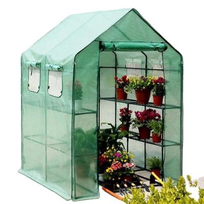 China Easily Assembled Easy To Install Outdoor Tunnel Greenhouse Supplies Small Plastic Garden Circle Greenhouses for sale