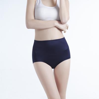 China Antibacterial Lady Silk Seamless Women's Underwear Boxer Shorts Female Soild Tangas Safety Pants Mid Waist Lingerie Panties Ladies Panties for sale