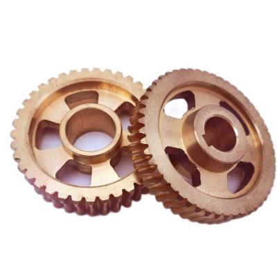 China Worm gear super mechanical copper parts workshop repairs garden quality wear-resistant worm gear for sale