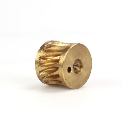 China Hot Sale Hotels Worm Gear Copper CNC Parts For Figure Customization for sale