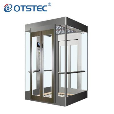 China Modern Safe Panoramic Elevator With Camera 360 Degree Homemade Elevator for sale