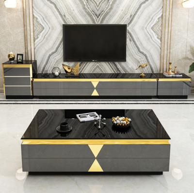 China Living Room Light Luxury Coffee Table TV Cabinet Room Light Luxury Furniture for sale