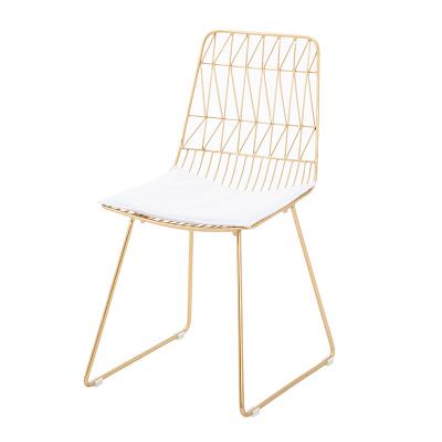 China Retro Chair Nordic Creative Designer Iron Chair Dining Balcony Cafe Bar Chair for sale