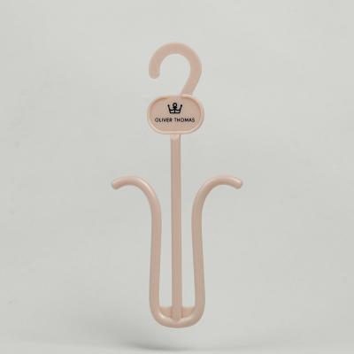 China Naakte roze Douane Logo Printing Plastic Shoes Hanger voor het Schoeisel van Vrouwen Te koop