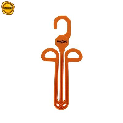 China Customized Logo Orange Plastic Hanger For Shoes/ Slippers Te koop