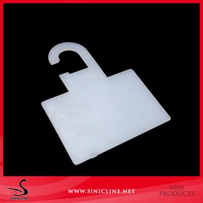 China Cardboard White Plastic Hangers for sale