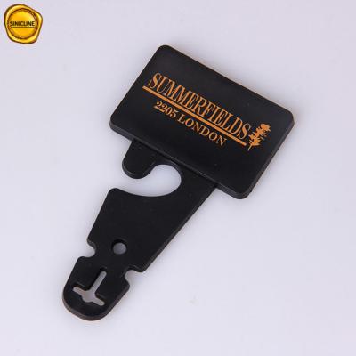 China gancho plástico 80mm da correia GRS do preto portátil grosso de 2.5mm à venda