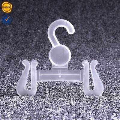 China Biodegradable Shop Crystal Plastic Shoe Hanger For Display for sale