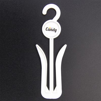 China 9*19.5CM GRS Witte Douane Plastic Hangers voor Schoenen Te koop