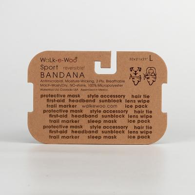 China Qualidade amigável de Eco que verifica o gancho do Bandana do cartão de 3mm Kraft para ver se há animais de estimação à venda