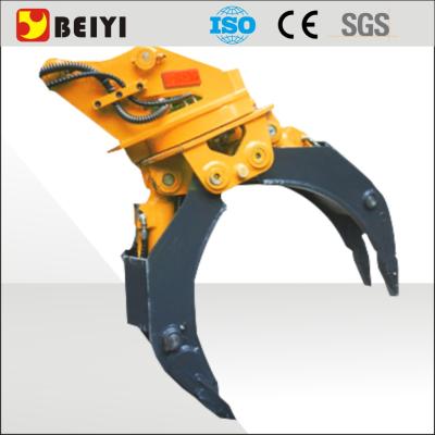 China ISO9001 certified excavator hydraulic wood grapple with 360 degree rotation for sale