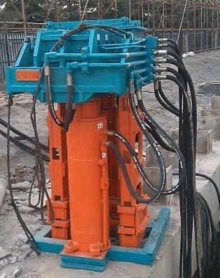 China Beiyi Hydraulic  I/H-beam hydraulic pile extractor machine mainly used in municipal construction. for sale