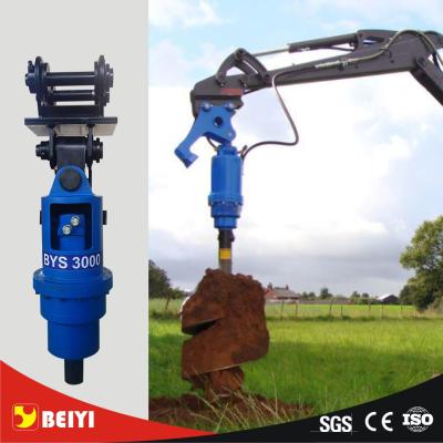 China Photovoltaic pile drill hydraulic auger driver equipment used on excavator 5-40 tons for sale