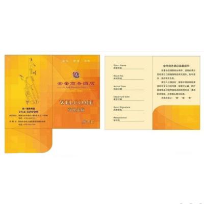 China Recycled Materials Customized Paper Hotel Key Card Sleeves Backing For Protection for sale