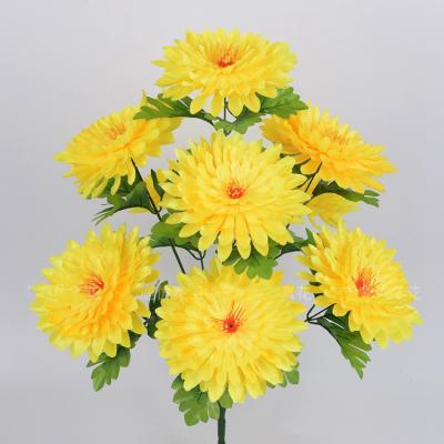 China Memorial Decorations Wholesale Artificial Chrysanthemum Lilies For Graves Artificial Flowers For Cemetery Handmade Flowers Plastic Artificial Flower for sale