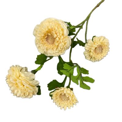 China Fashional Artificial Flower Garland Indian Strings For Wedding Party Home Decor Baby Shower Craft DIY Orange Marigold Wholesale Silk Flowers for sale