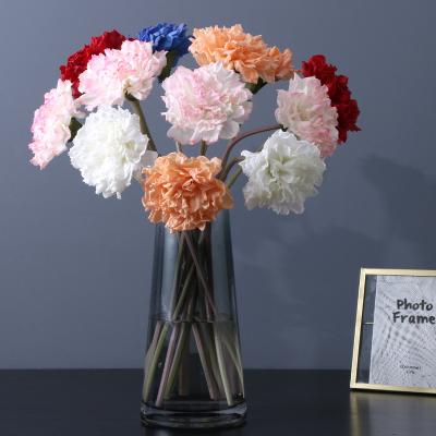 China Decorative Artificial Carnation Low Price Celebration Hot Sale Multi Colored High Quality Single Stem Flower Carnation for sale