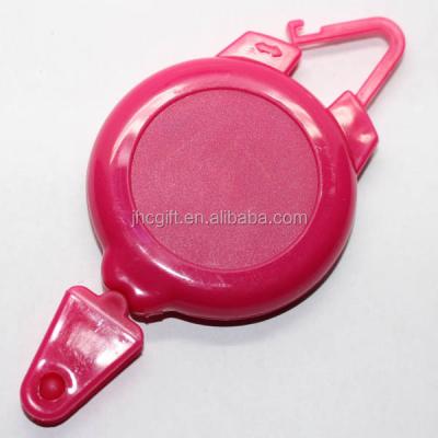 China Plastic Custom Promotion Sports ID Clip Plastic Ski Pass Holder / Retractable Badge Reel for sale