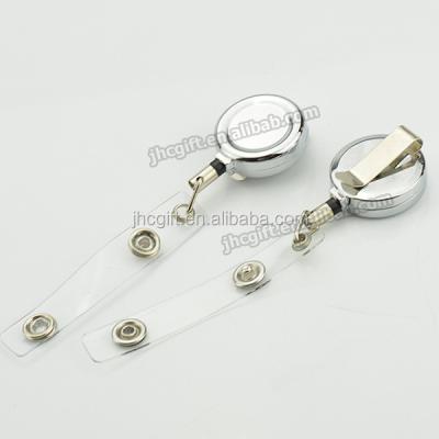 China Zinc Alloy Metal Badge Reel With Belt Clip for sale