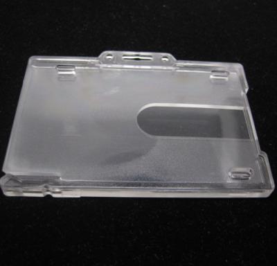 China For Holding ID Cards To Clear Clear PC Card ID Holder Location Hardware Card Holder for sale