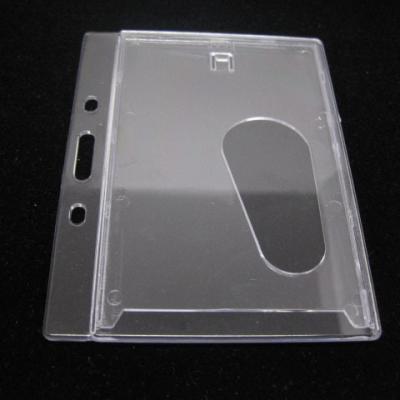 China For Holding ID Cards JHC-C08 Custom Printing Clear Plastic Badge ID Card Holder for sale